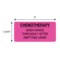 Nevs Label, Chemotherapy Wash Hands Throughly 1-7/16" x 3" Flr Pink w/Black P-0682 - alternate 2